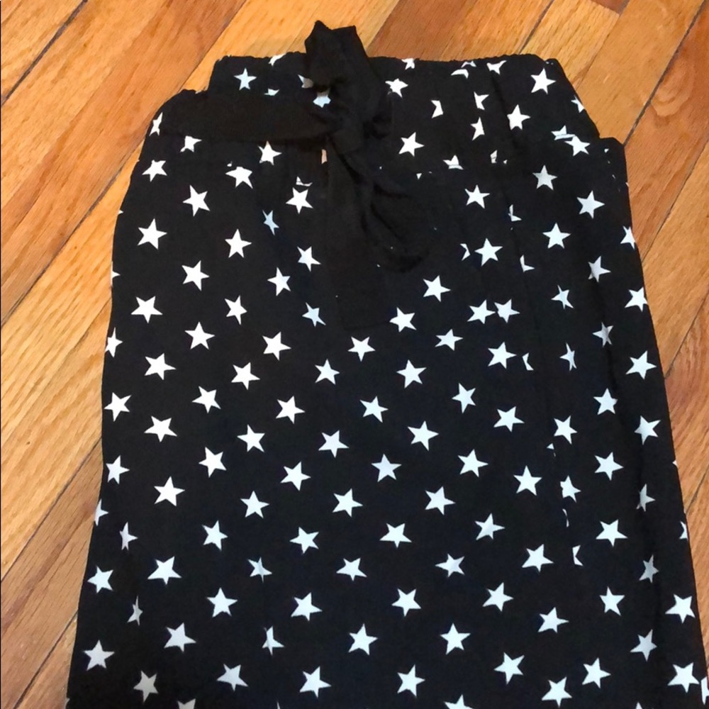 Fitted pajama bottoms